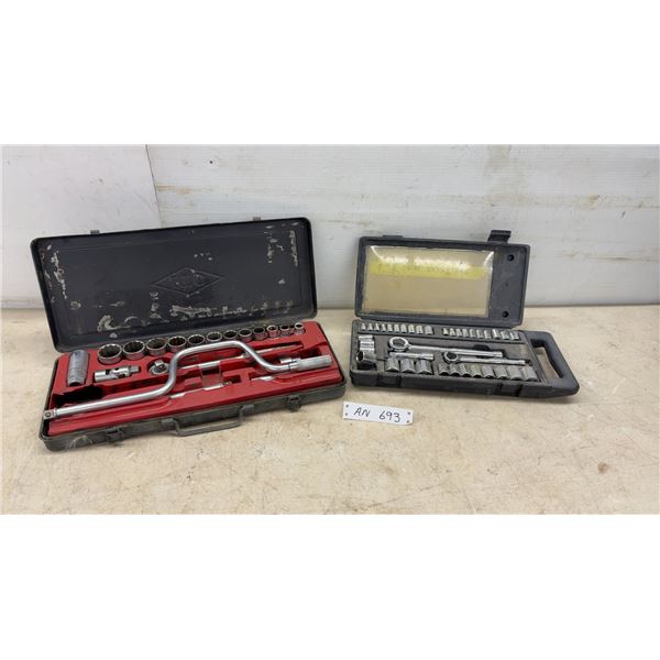 SK Tools 1/2” Drive and Craftsman 1/4” and 3/8” Drive Socket Sets with Ratchets