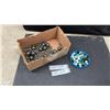 Image 1 : Assorted Steel Ball Bearings in Various Sizes and Glass Marbles