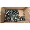 Image 2 : Assorted Steel Ball Bearings in Various Sizes and Glass Marbles