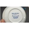 Image 5 : Vintage Glass Chip and Dip Set, Ceramic Cottage, Blue Art Glass Bowl and Johnson Bros. Dish