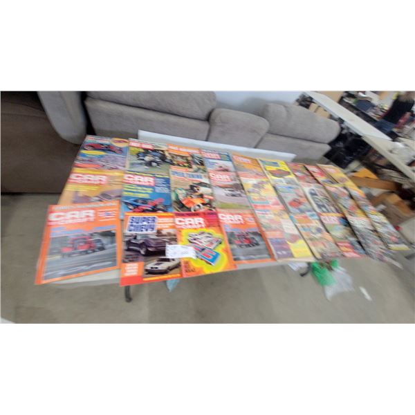 54 Car Craft, Hot Rod, Model Car, and Other Magazines, 1960s-1970s