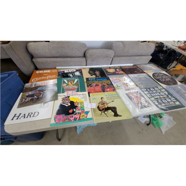 Collection of 52 Vinyl Records: John Conlee, Fats Domino, Buddy Knox, Neil Sedaka