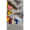 Image 4 : Vintage Poker Chips, Molson Canadian chalk, Billiard Balls, and Assorted pool accessories