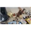 Image 8 : Vintage Poker Chips, Molson Canadian chalk, Billiard Balls, and Assorted pool accessories