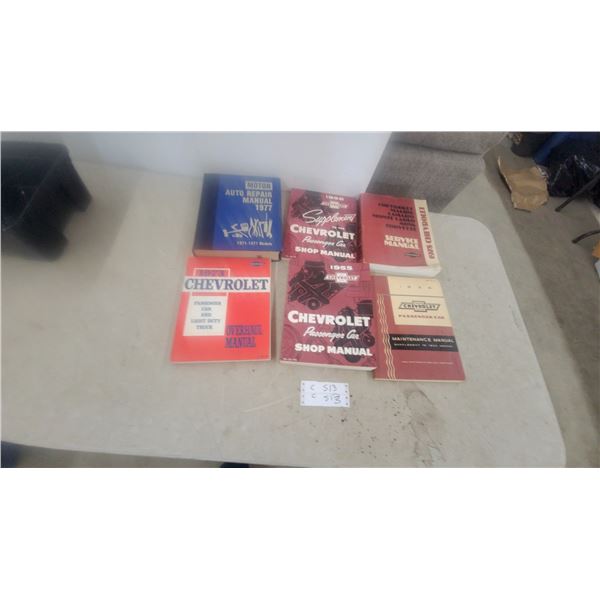 Chevrolet Auto Repair and Shop Manuals: 1955, 1956, 1973, 1977, 1978