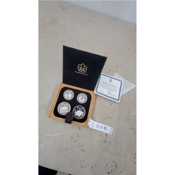 1976 Montreal XXI Olympiad Olympic Coin Proof Set with Certificate of Authenticity
