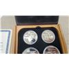 Image 2 : 1976 Montreal Olympiad XXI Coin Proof Set with 4 Coins and Certificate of Authenticity