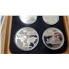 Image 3 : 1976 Montreal Olympiad XXI Coin Proof Set with 4 Coins and Certificate of Authenticity
