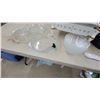Image 4 : Vintage Chafing Dish, Roaster, 3 Glass Baking Dishes, and Ribbed Glass Bowl