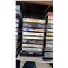 Image 3 : Two Wood Cassette Storage Cabinets with Assorted Music Cassettes most rock