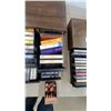 Image 5 : Two Wood Cassette Storage Cabinets with Assorted Music Cassettes most rock