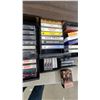 Image 6 : Two Wood Cassette Storage Cabinets with Assorted Music Cassettes most rock