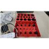 Image 2 : Assorted Electrical and Hardware Lot: Angle Grinder, O-Ring Kit, Light Fixture Bases