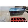 Image 3 : Assorted Electrical and Hardware Lot: Angle Grinder, O-Ring Kit, Light Fixture Bases