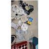 Image 5 : Assorted Electrical and Hardware Lot: Angle Grinder, O-Ring Kit, Light Fixture Bases
