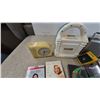 Image 2 : Vintage Electronics and Media: GE Alarm Clock, Cassette Player, Radio, VHS Tapes, CDs