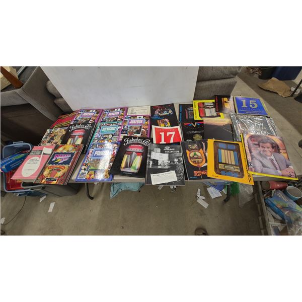 Jukebox and Pinball Collector Magazines, Books, and Catalogs, including Wurlitzer Model 1100