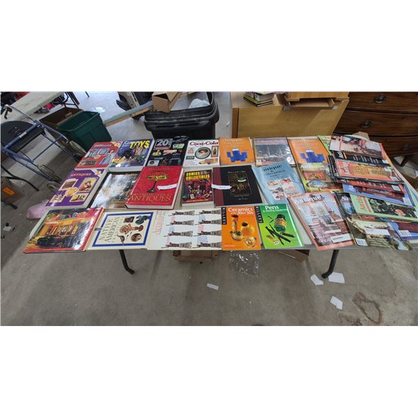 Collection of Antique and Collectible Books: Schroeder's, Coca-Cola, Toys, Radios, Comics