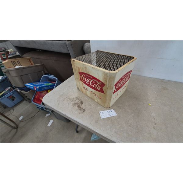 Vintage Coca-Cola “Drink Ice Cold” Fountain Dispenser Hood