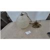 Image 1 : Mid-Century Modern Spun Fiberglass spaghetti swag Pendant Light with Chain and Cord