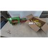 Image 1 : Vintage Marx Tin Litho Barn and Farm Building, Box of Farm Animals, Fences