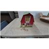 Image 3 : Vintage Marx Tin Litho Barn and Farm Building, Box of Farm Animals, Fences
