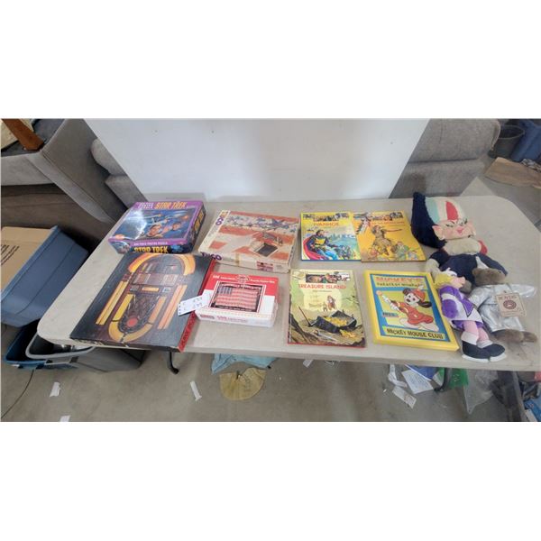 Vintage Puzzles, Books, and Dolls: Star Trek, Jukebox, Campbell's Soup, Mickey Mouse Club