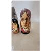 Image 2 : The Beatles Russian Nesting Dolls, 5-Piece Set: John Lennon, Paul McCartney, George Harrison, Ringo