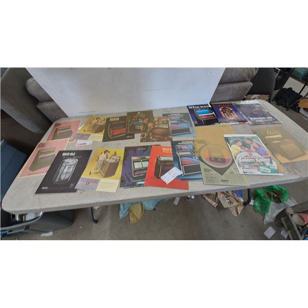 Rock-Ola, Seeburg, Wurlitzer Jukebox Manuals and Brochures, Salem Spirit Ad