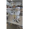 Image 1 : Vintage chrome Table Lamp with clock