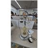 Image 2 : Vintage chrome Table Lamp with clock