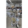 Image 4 : Vintage chrome Table Lamp with clock