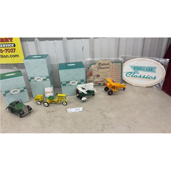 Hallmark Kiddie Car Classics Collection with Murray Airplane, Tractor, Pedal Car