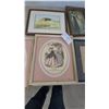 Image 2 : Assorted Framed Art: 2 Fashion Prints, Landscape Watercolor, Bulldog Print