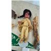 Image 2 : Native American Doll, Carved Wood Faces, Ice Capades Pennant, and Books