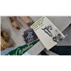 Image 5 : Native American Doll, Carved Wood Faces, Ice Capades Pennant, and Books