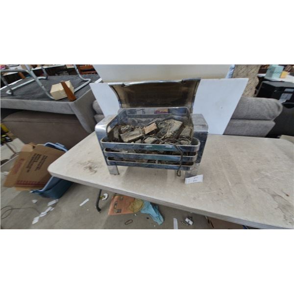 Electric Fireplace Insert with Faux Coals and Cord