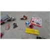 Image 3 : Aurora AFX and Ryder Die-Cast Trucks, Cars, and Spare Parts Package