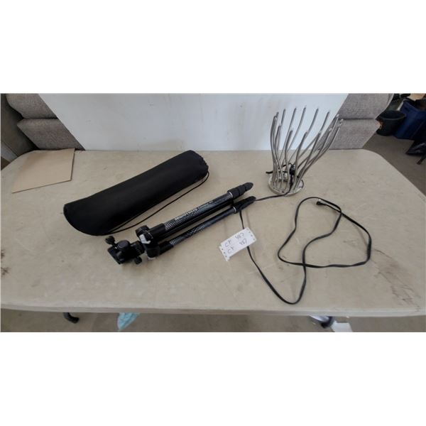 Manfrotto Stileto All Tripod, Black Carry Bag, and Multi-Arm LED Lamp
