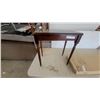 Image 2 : Small Wood Side Table and "Fireplace Corner Basement" Pkg.