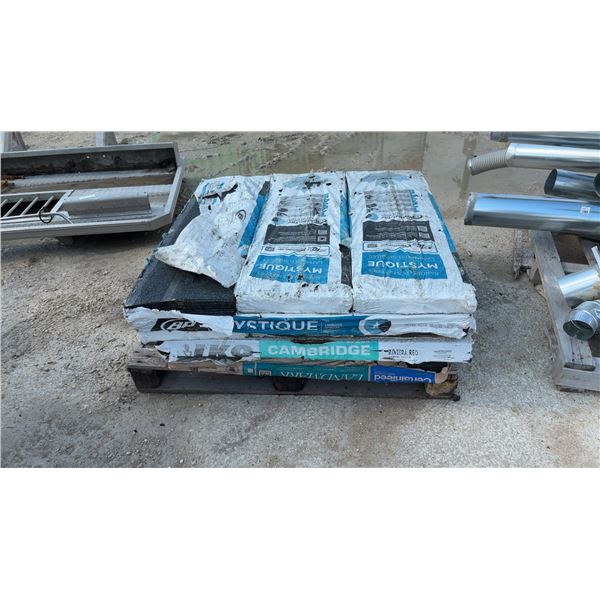18 Bundles Of Mixed Shingles; BP Mystique Laminated Shingles, IKO Cambridge Shingles, and