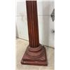 Image 3 : Pair of Carved Wooden Corinthian Column Pedestals with Fluted Shafts and Square Bases, 46” Tall