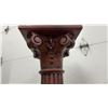 Image 4 : Pair of Carved Wooden Corinthian Column Pedestals with Fluted Shafts and Square Bases, 46” Tall