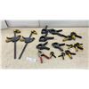 Image 1 : Assorted Clamps: 2 Bar Clamps, 3” Spring Clamps, Metal Clamp and Small Spring Clamps
