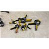 Image 5 : Assorted Clamps: 2 Bar Clamps, 3” Spring Clamps, Metal Clamp and Small Spring Clamps