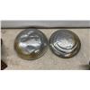Image 2 : Vintage 1970’s Ford F150 V8 Parts, Mercury Hubcaps, Autolite Alternator, Engine Mounts, License