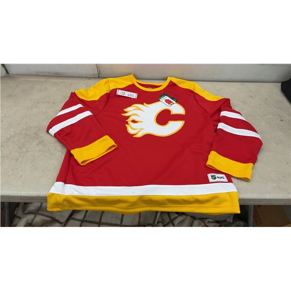 New Calgary Flames NHL Hockey Jersey, Men's Size XL