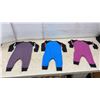 Image 7 : New FXR Racing Infant Onesies in Purple, Blue, and Magenta, Quantity 3