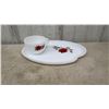 Image 4 : Set of 4 Mid Century Modern Tea Cups and Dainty Plate Saucers