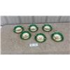 Image 1 : 6 Aynsley Bone China Cream Soups with Under-plates, “Hatfield” Pattern